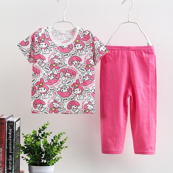 Children'S Outfit Sets Cotton Children Boutique Printing Sets Kids Pure Cotton Suit