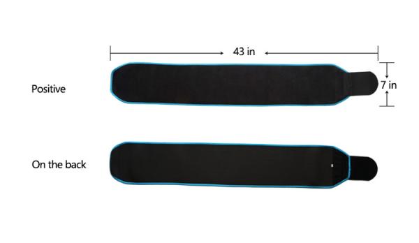 Sports Neoprene Black Waist Sweat Support Belt Adjustable OEM ODM Service