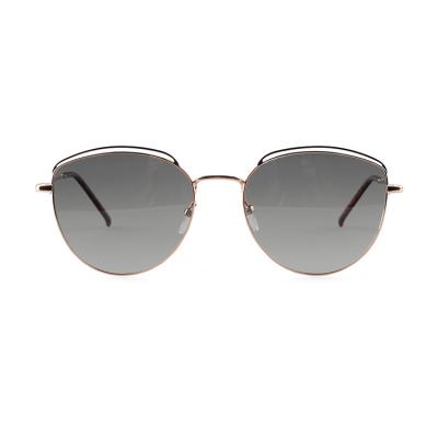 Women Metal Frame Sunglasses Cat Eye Stainless Polarized Sun Shades