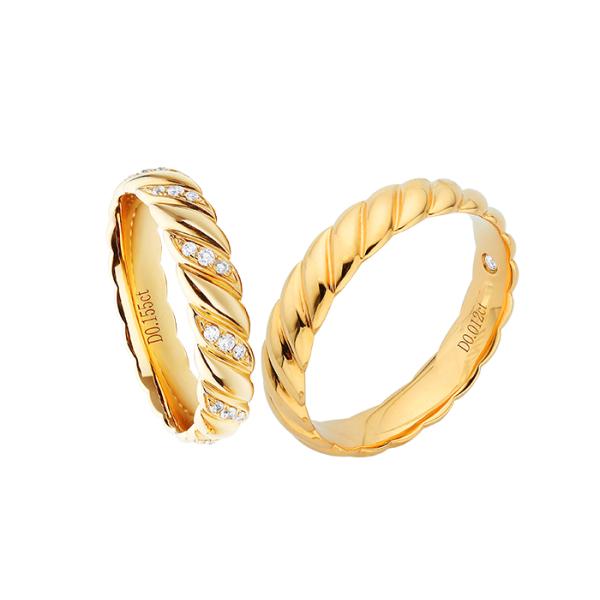 OEM Rose Gold Jewellery Couple Rings
