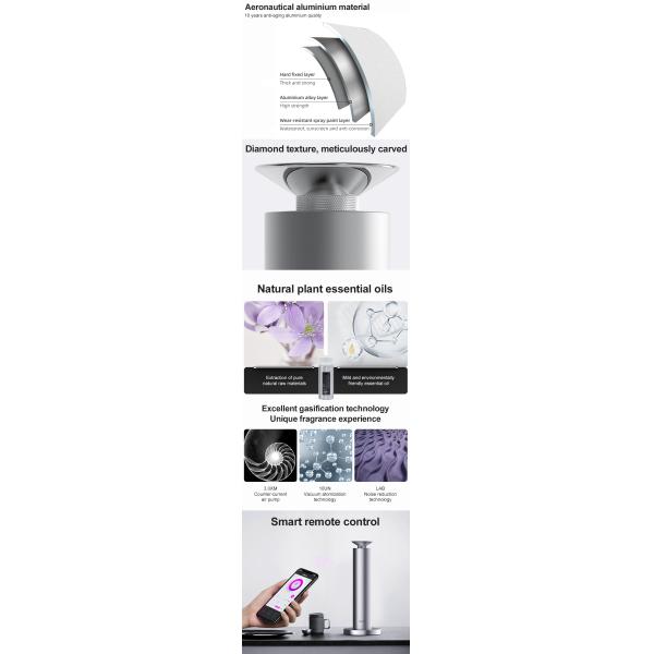 2023 High Quality Designer Design Scent Diffuser 100ML Capacity Aluminum Waterless Oil Diffuser Floor-mounted Scent Diffuser