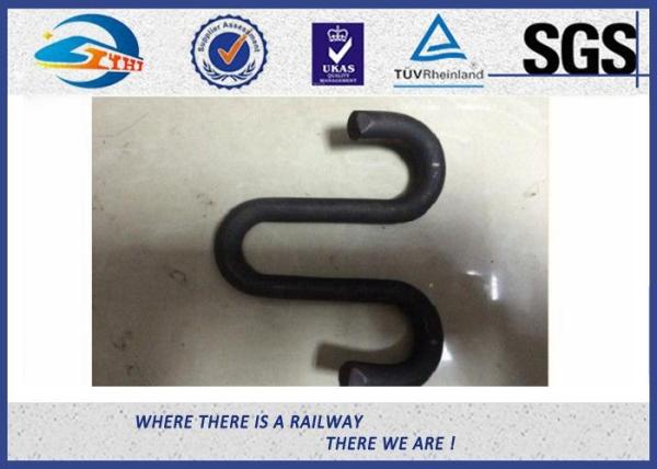 Oxide Black / Zinc Plated E Clips Elastic Rail Clips For Railroad Construction