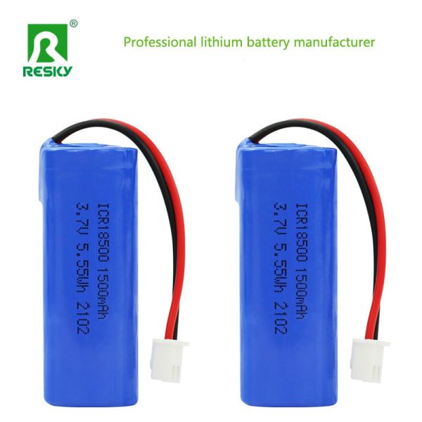 Rechargeable Lithium Batteries ICR18500 3.7v 1500mAh 5.55wh Li-Ion Power Battery Cell With PCM