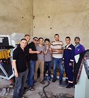 Автомат для резки 48T/MIN плоской Адвокатуры железного прута GUTE GQ40A 32*32MM