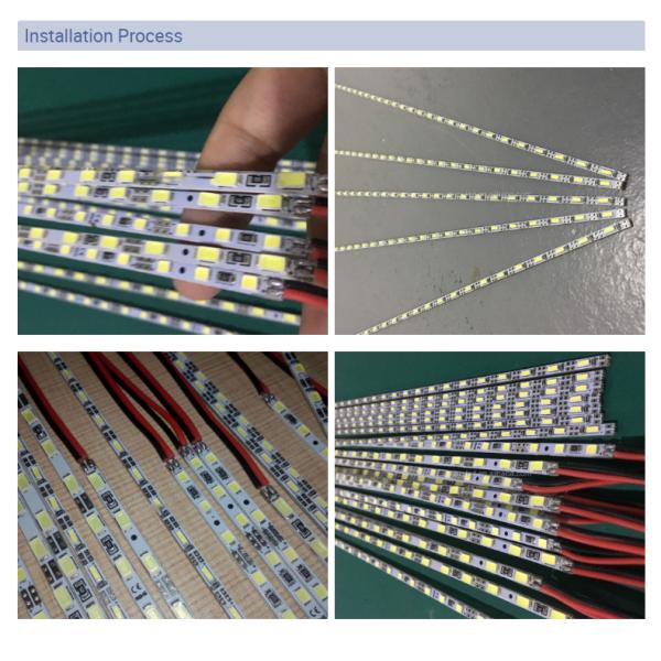 4mm Super Slim Led Strip 100CM 2835 Rigid Led Light Strip For Warehouse