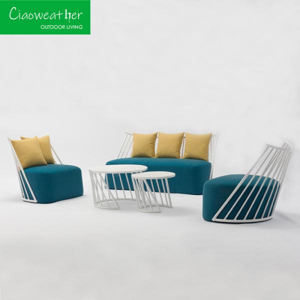 Patio Furniture Modern Design Aluminum Garden Sofa Set Patio Villa Sofa Outdoor Balcony Furniture