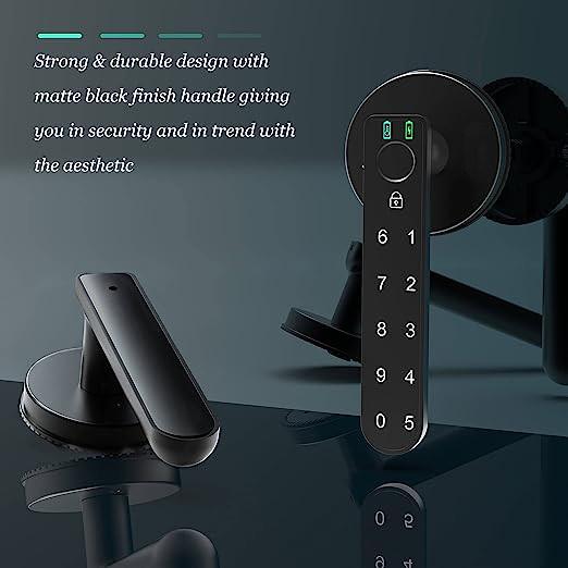 Touchscreen Fingerprint Biometric Keypad Door Lock Keyless Entry