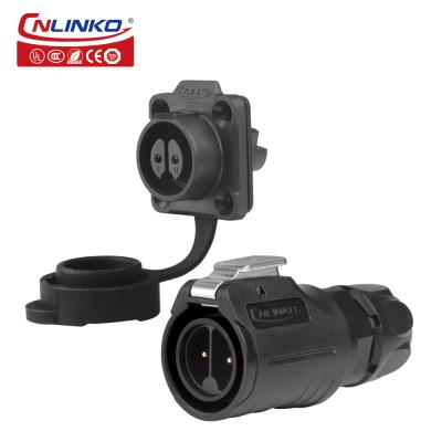 Cnlinko Lp16 Power Function 2 Pin Plastic Wiring Screw Aviation Plug Connector Pole Locking Screw Type IP68 Waterproof Connector