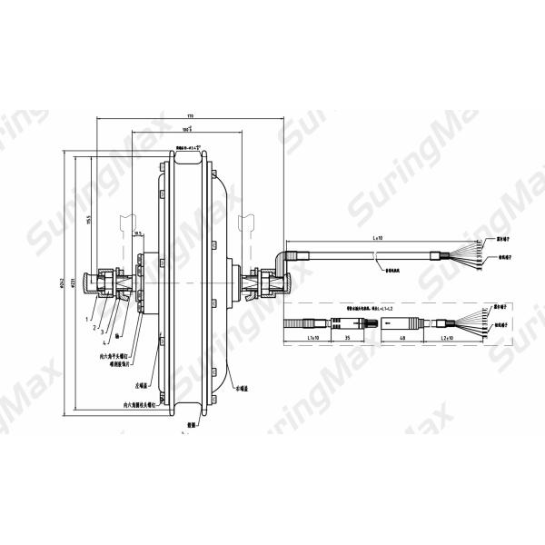 Powerful High Efficiency E Bike Kit 1000w 48v With Long Service Life
