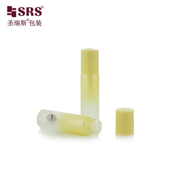 10ml Paint Custom Gradient Yellow Empty Essential Oil Rollon Glass Bottle