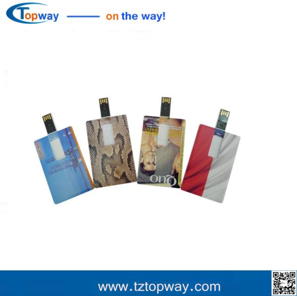 Flash drive custom logo 1gb~32gb ultra slim credit card usb stick for promotional gift