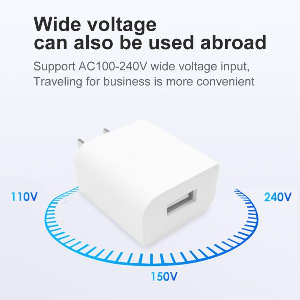 5V 1A USB Wall Charger For Cell Phone IP20 Protection Grade RoHS