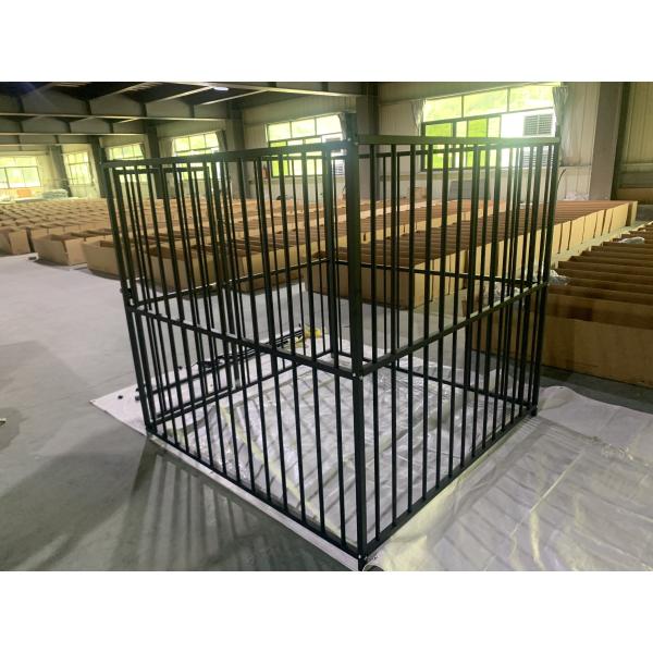 Outdoor Dog Kennel Heavy Duty Metal Frame Fence Dog Cage Outside Pen Playpen Dog Run House Without Roof