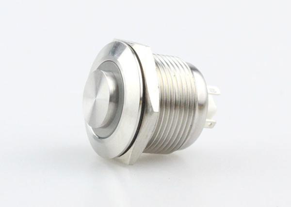 IP67 Miniature Illuminated Push Button Switch Stainless Steel Body High Power Efficiency