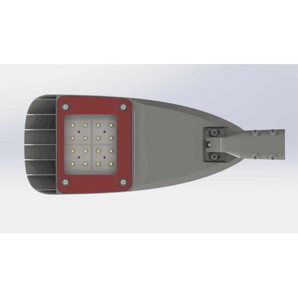 Приложение уличного света проезжей части Ип66, снабжение жилищем заливки формы 80в алюминиевое светлое