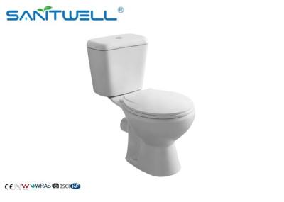 Clássico de duas partes dos toaletes de volta ao toalete acoplado próximo 665*375*725 branco milímetro da parede