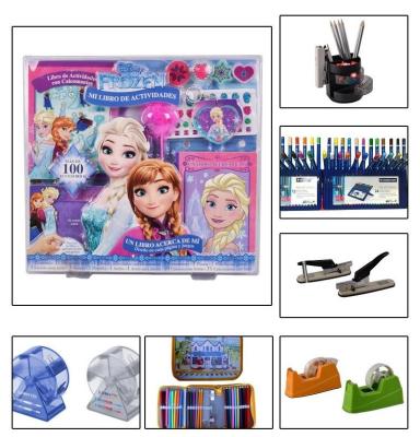 Freeuni Eco-friendly and Cute Cartoon Back To School Stationery Set,art set