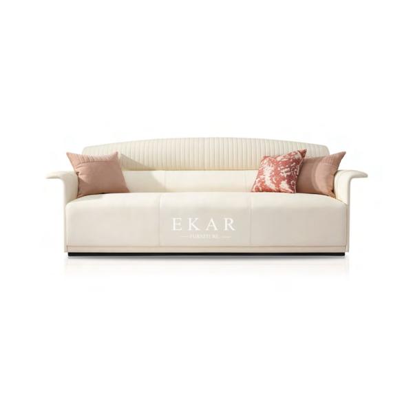 Cream And Red Colored Living Room Set Buy Leather Sofa W021SF