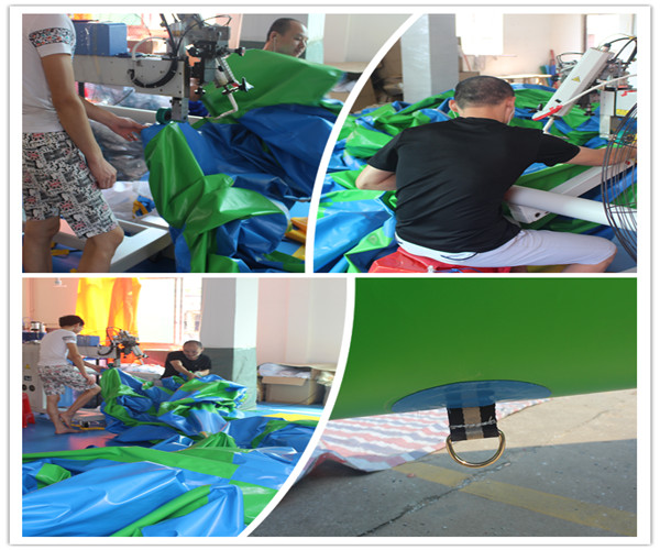 EN14960 Inflatable Bearing Sliding Human Zorb Ball Track For Sports Games