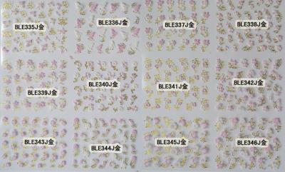 3D nail sticker/nail art sticker /nail sticker printing-BLEJ335-346J