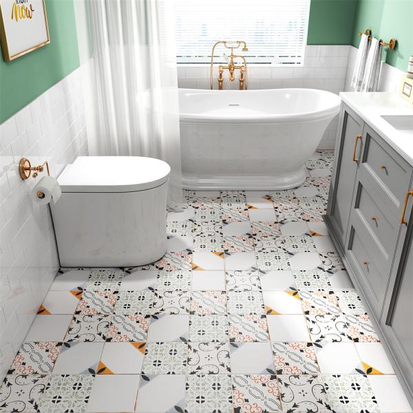 Carreaux rustiques en céramique résistant à l'usure 20x20 cm pour le salon et la salle à manger