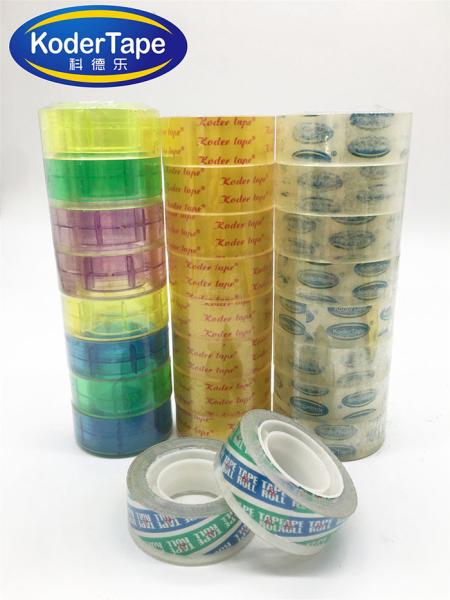 Colorful Acrylic Adhesive 38 Mic Bopp Stationery Tape