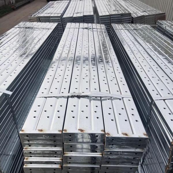 Pre Galvanized Steel Scaffolding Plank Hooked Walk Board Metal Scaffolding Catwalk Plank