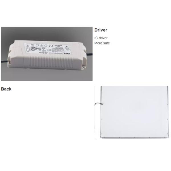 48W Suspended 600 X 600 Led Ceiling Lights Recessed Office Ceiling Downlight