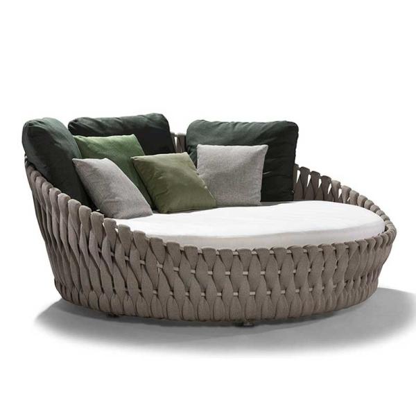 Leisure Outdoor Furniture Garden Patio Aluminum Frame Rope Sofa Set