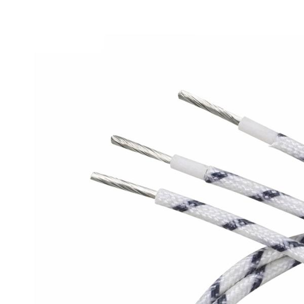 UL3075 10AWG Silicone Fiberglass Braided Wire with 600V Rated Voltage and 200C Temperature Rating for Industrial Heaters