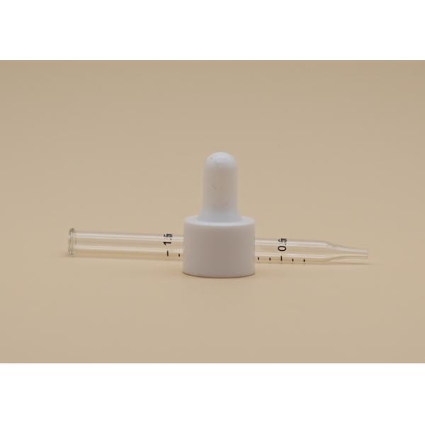 Лоснистой белой алюминиевой градуированной стеклянной напечатанное капельницей представление конюшни трубки