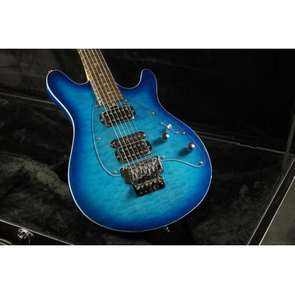 Mahogany body HsH pickups Quilted Maple Top single Binding Music Man olp Electric guitar Guitarra transparent pickguard
