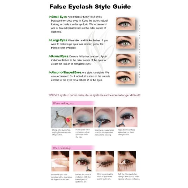 3Д естественные выглядя ложные ресницы, черные индивидуальные поддельные ресницы