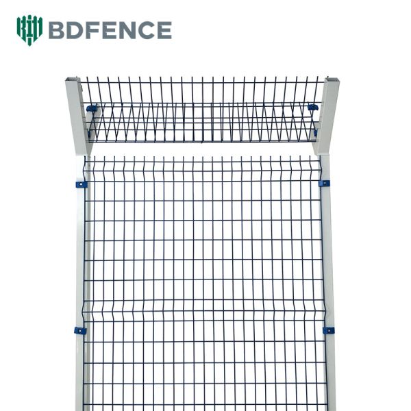 Airport Railway PVC Coated 358 High Security AOA Fence Clear View Mesh Fence Anti Cutting