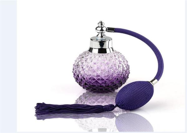 Multi Color Glass Perfume Bottles Leakage Prevention With Powder Spray Atomizer