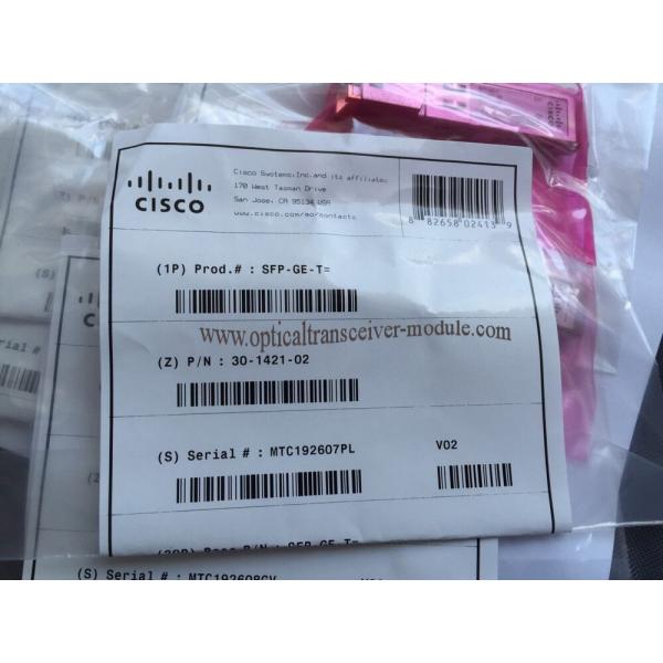 Приемопередатчик малого форм-фактора SFP волокна одиночного режима SFP-GE-L Pluggable