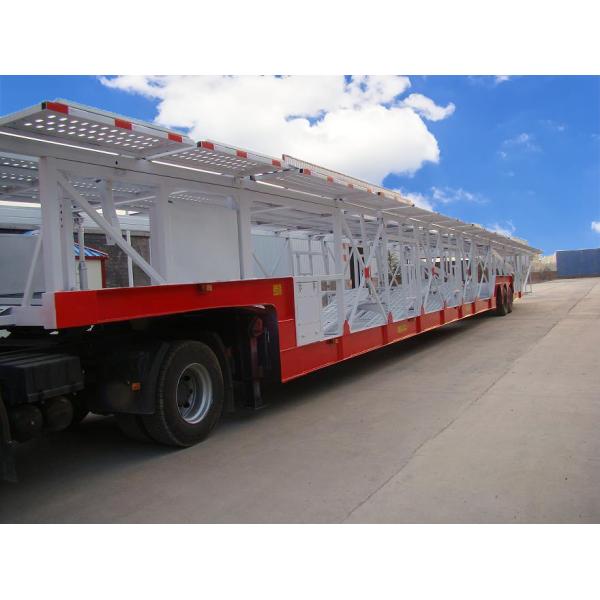 3 оси автотранспортер полуприцеп с стальным материалом и полезной нагрузкой 40000 кг