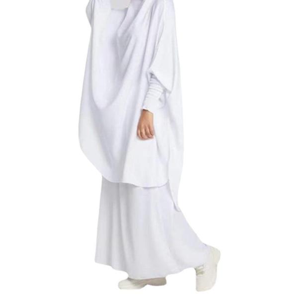 Árabe Malaio Abaya Mulheres Turquia Vestido Muçulmano Vestido de Oração Solid Color Plus-Size