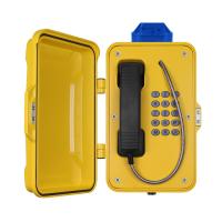 IP67 Industrial Weatherproof Telephone With Beacon , PoE Powered Tunnel Phone