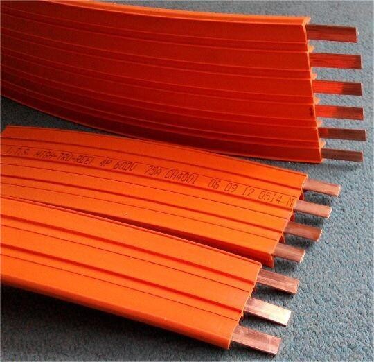 3 4 6 ligne 4 rail de cuivre de 10 P Crane Conductor Bar Format Slip de ductor