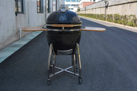 21" Kamado Grills Ceramic BBQ Kamado (Charcoal BBQ)-JX2100G-S
