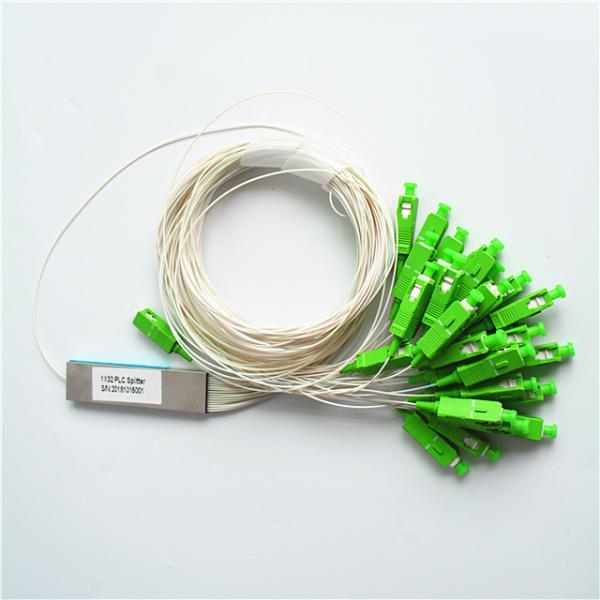 ABS Box Type 1x32 PLC Optical Audio Cable Splitter Ceramic Inner With SC / APC Connector
