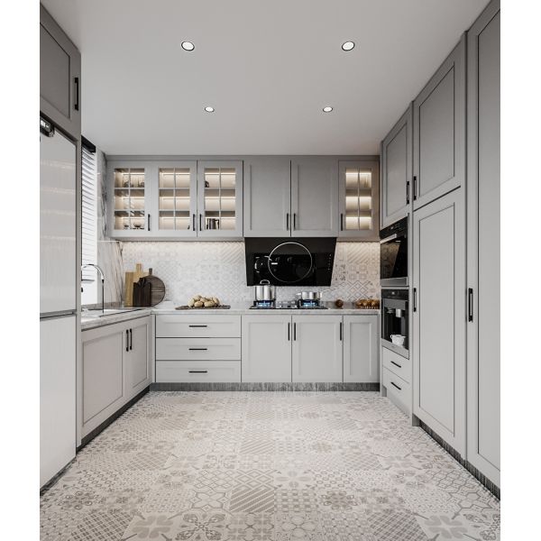 Modern Wood Kitchen Cabinets Custom Island Simple Design Kitchen Furniture