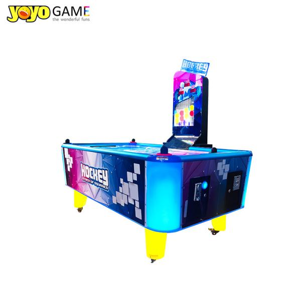 Luxury Coin Operated game Blue Air Hockey Table para clubes Hockey eletrônico para adultos