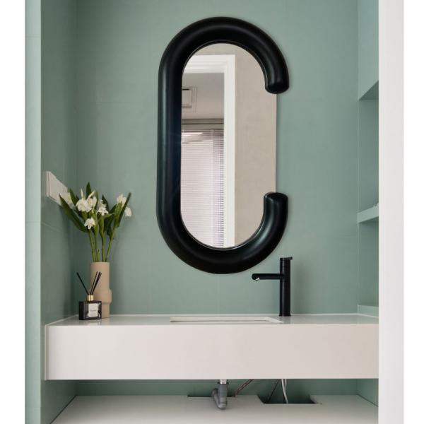 White Decorative Full Length Floor Led Mirror for Bathroom Decoration in Living Room