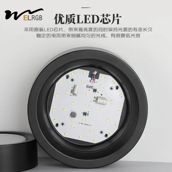 3500K LED Surface Mounted Downlight Cylindrical Surface Mount Led Ceiling Lights