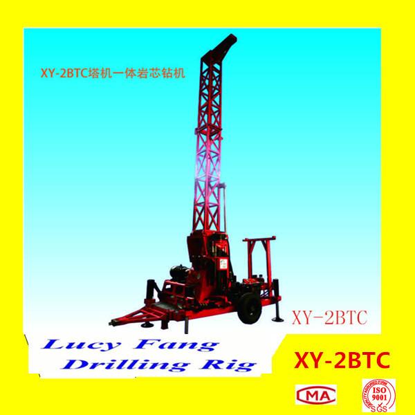 Deuts Engine China XY-2BTC Trailer Mounted Mobile Powerful Water Well Drilling Rig