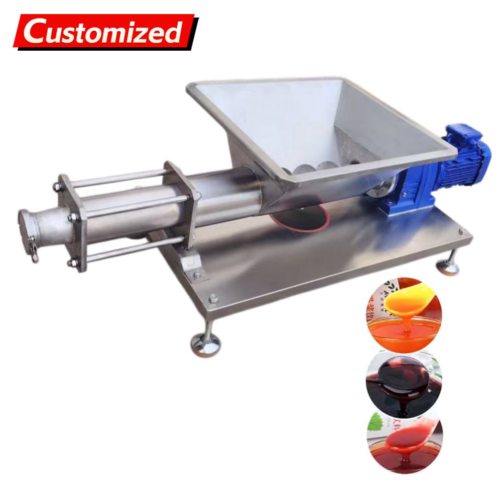 Custom Food Grade SUS304 Stainless Steel High-Accuracy Screw Pump for Juice Pulp Wine Grape Conveying