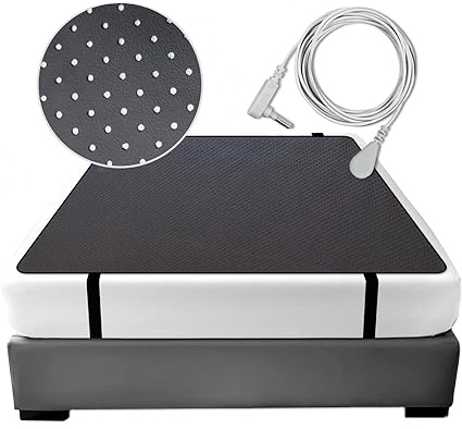 Eco Friendly Grounding Safety Mat for Bed Anti-slip PU Leather Earthing Mattress Cover With Cord
