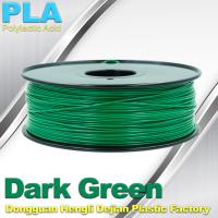 PLA biodegradável 1,75 do OEM/3,0 de 3D milímetros de filamentos da impressora (obscuridade - verde)